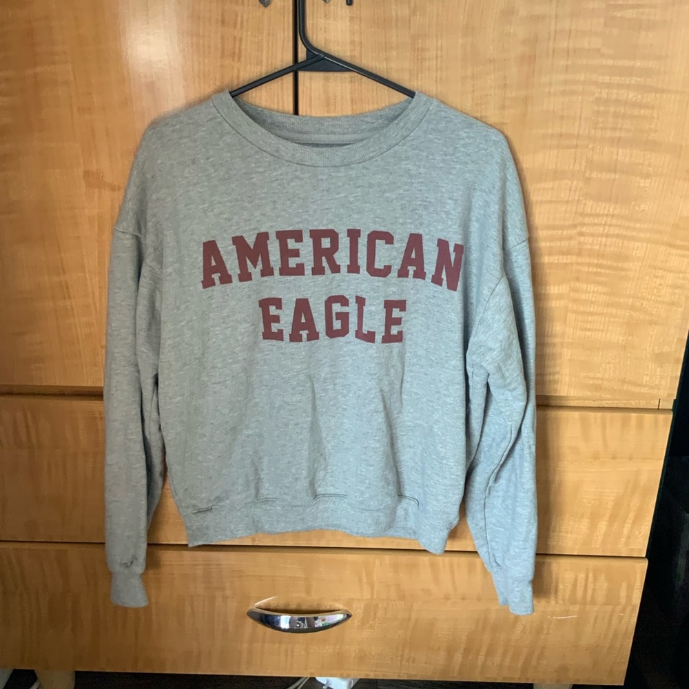 Gray American Eagle Sweat Shirt